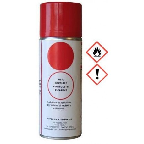 70 401 Olio per catene di muletti spray ml.400